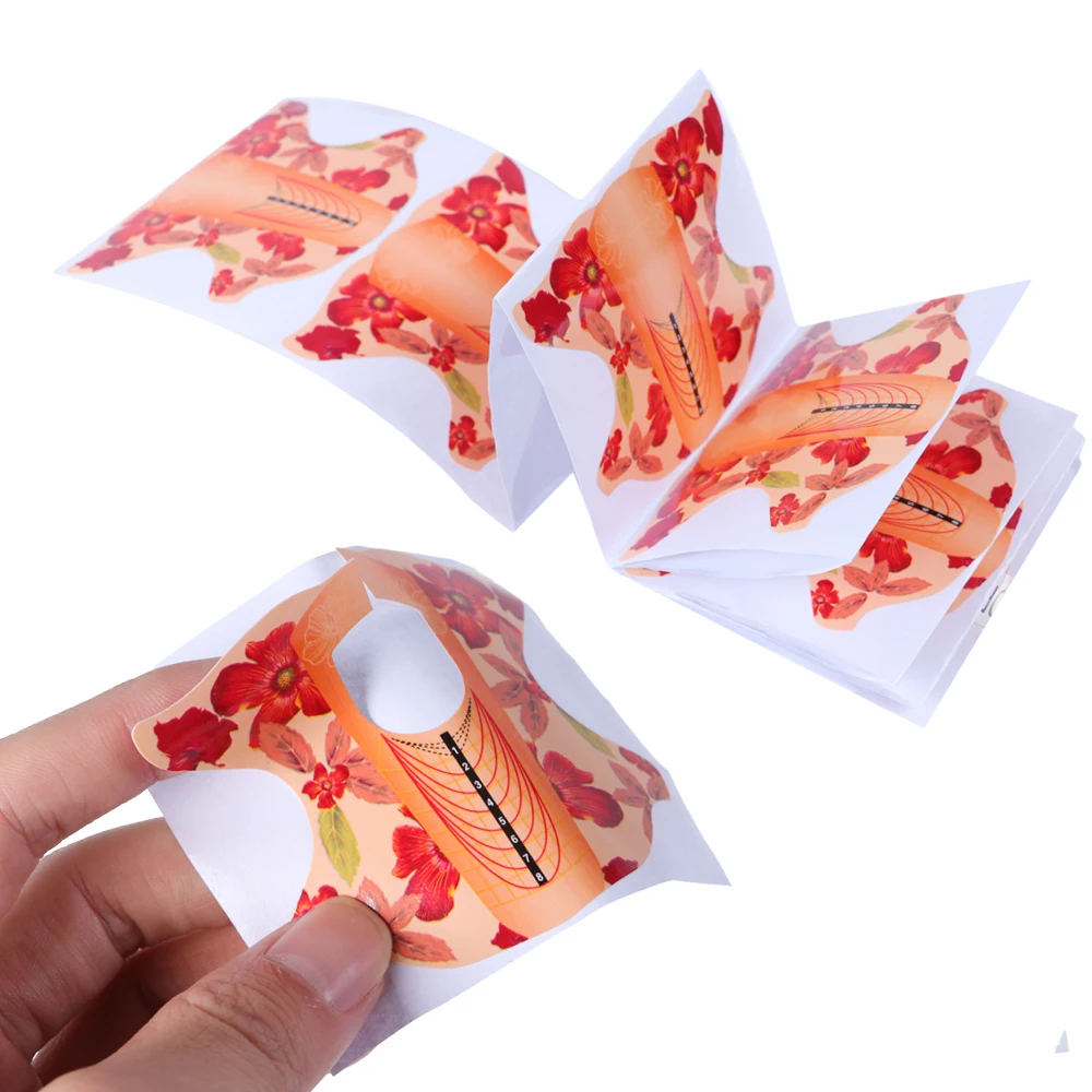

Nail shape curve sticker UV Gel building self adhesive manicure guide salon accessories