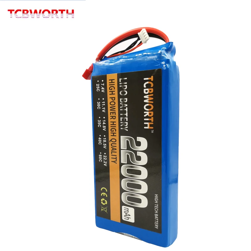 Аккумуляторная батарея RC LiPo 4S 14,8 V 22000mAh 25C для РУ самолет квадротор вертолет Дрон Танк Автомобильные батареи LiPo 4S 22Ah