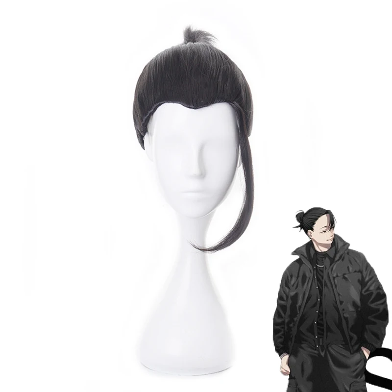 

Парик Geto Suguru, костюм для косплея, аниме, юдзюцу, кайзен, черный конский хвост, термостойкие волосы, Хэллоуин, ролевые игры, мужской парик