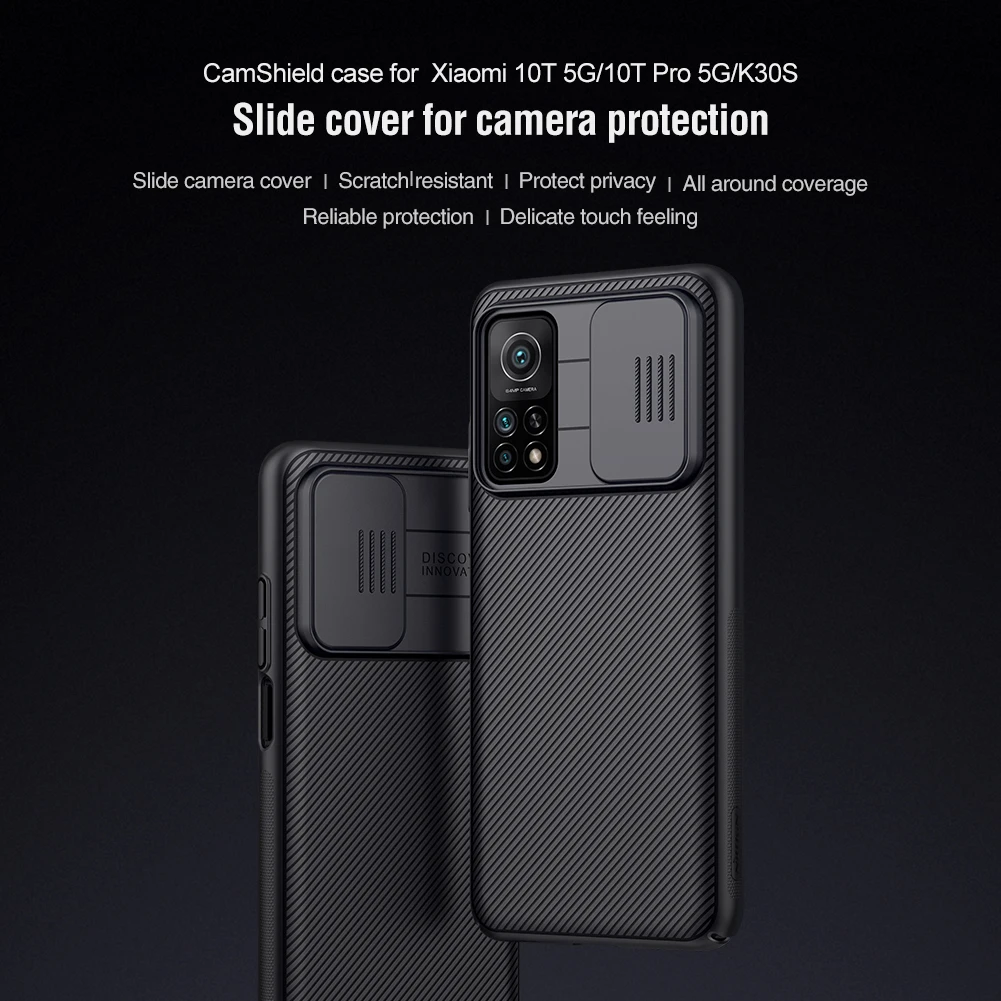 for xiaomi mi 10t pro 5g case nillkin camshield case slide camera protector hard back cover for xiaomi mi10t mi 10t lite 5g case free global shipping