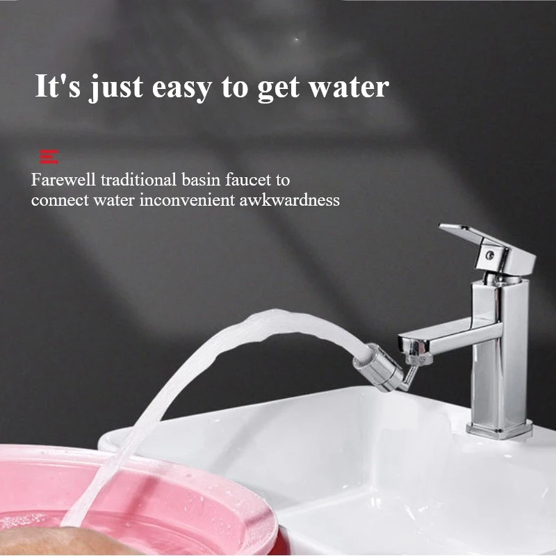 

720 Rotate Splash Filter Faucet Spray Head Water Outlet Faucet Extender Bubbler Sprayer Kitchen Bathroom Sink Accessories