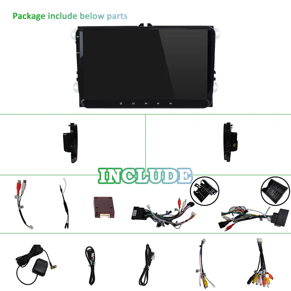 DSP ips " для VW Skoda Octavia golf 5 6 touran passat B6 B7 jetta polo tiguan Android 10 2 din автомагнитола gps МУЛЬТИМЕДИА без dvd