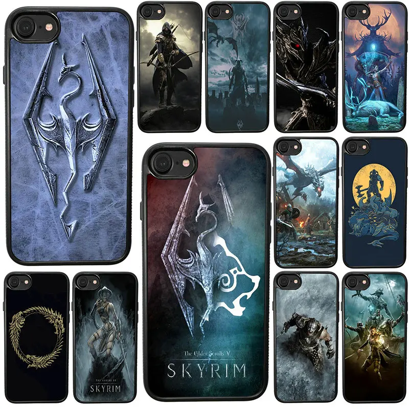 Чехол для мобильного телефона The Elder Scrolls V Skyrim жесткий пластиковый чехол iphone 8 7 6 6S