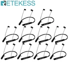 Спортивные Беспроводные наушники Retekess 10 шт. TR108 FM Bluetooth с шейным ремешком, 16 часов прослушивания, встроенный микрофон, для бега