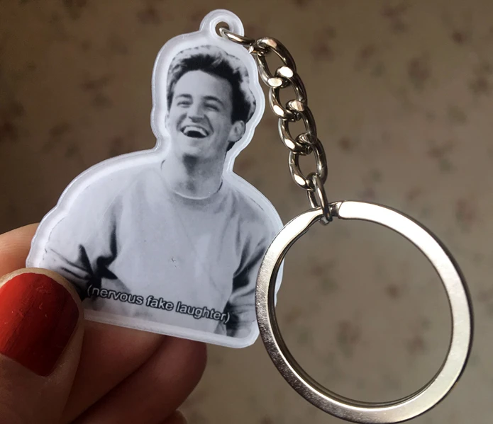 Акриловые Брелоки для ключей из сериала Friends Chandler коллекционные Брелоки-цепочки