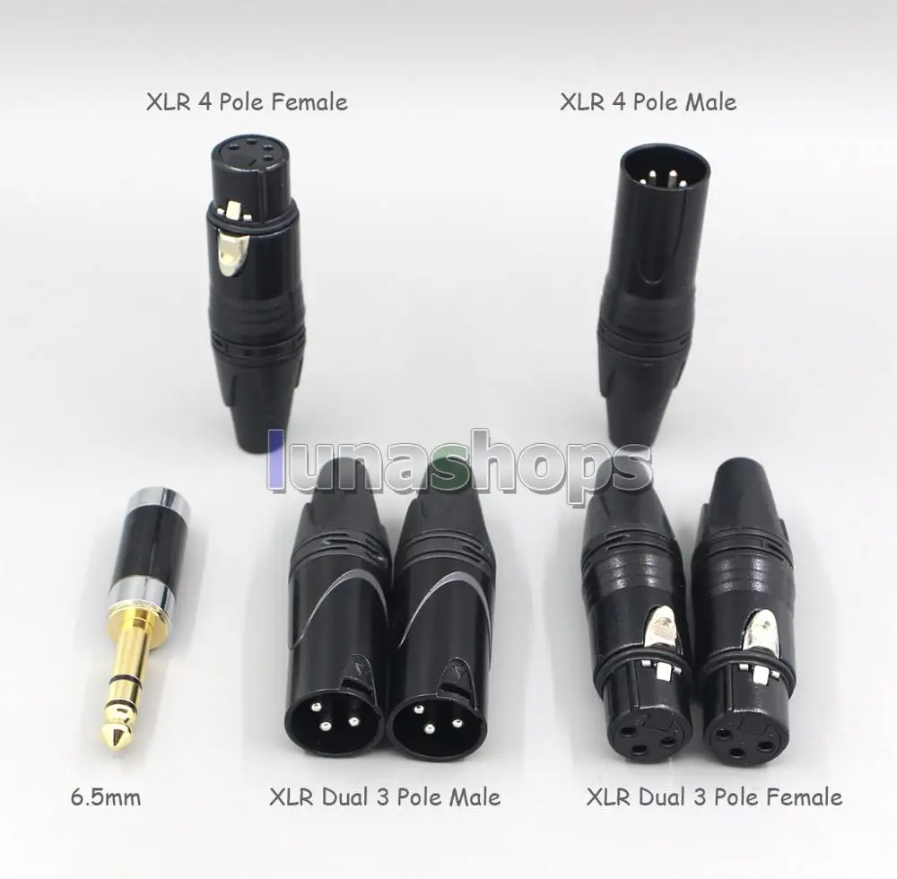 LN006917 XLR 6 5 мм 4 2 800 провода серебристый + OCC кабель для наушников HiFiMan HE400 HE5 HE6 HE300 HE4