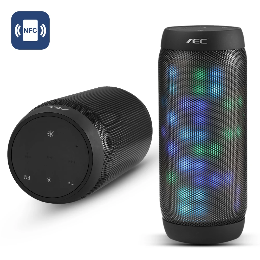 Bluetooth Колонка портативная Водонепроницаемая с поддержкой NFC AUX TF FM радио