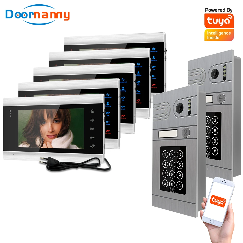 Doornanny 2 Om 5 Deurbel Thuis Intercom Draadloze Wifi Intercom Video Telefoon Portier Smartlife Tuya 960P Ahd Wachtwoord Kaart toegang Doornanny 2 Om 5 Deurbel Thuis Intercom Draadloze Wifi Intercom Video Telefoon Portier Smartlife Tuya 960P Ahd Wachtwoord Kaart toegang
