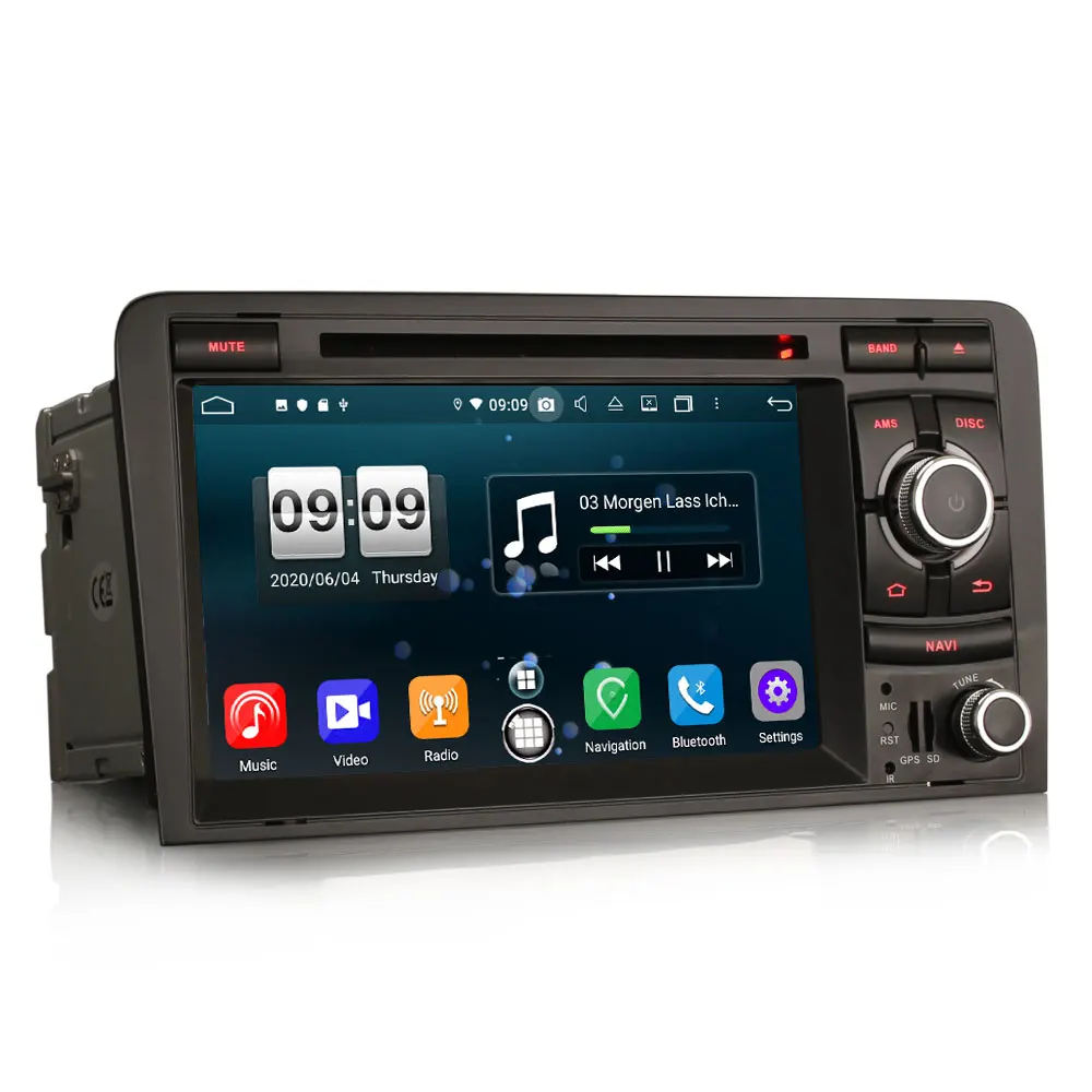 7&quot Android 10.0 OS Car DVD Multimedia Navigation GPS Radio System for Audi A3 2003-2012 &amp S3 2006-2012 RS3 2011-2012 | Автомобили и