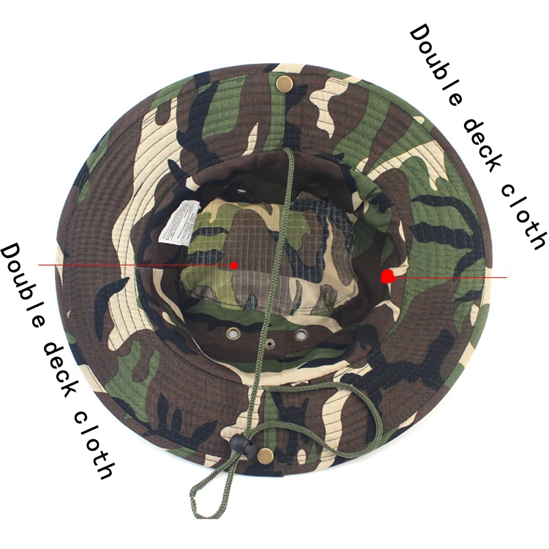 Панама Foux в стиле милитари для женщин и мужчин армейская камуфляжная уличная