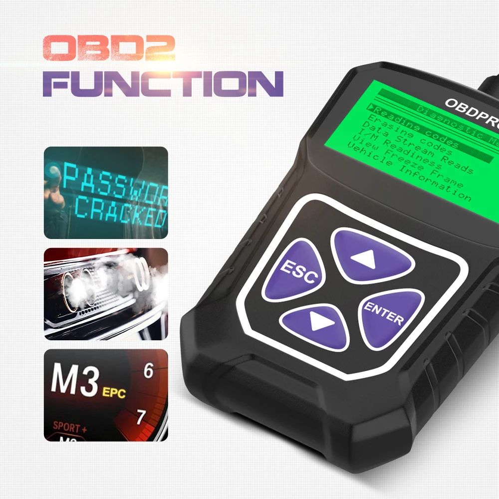 OBDPROG MT100 OBD2 автомобильный сканер Профессиональный Автомобильный анализатор