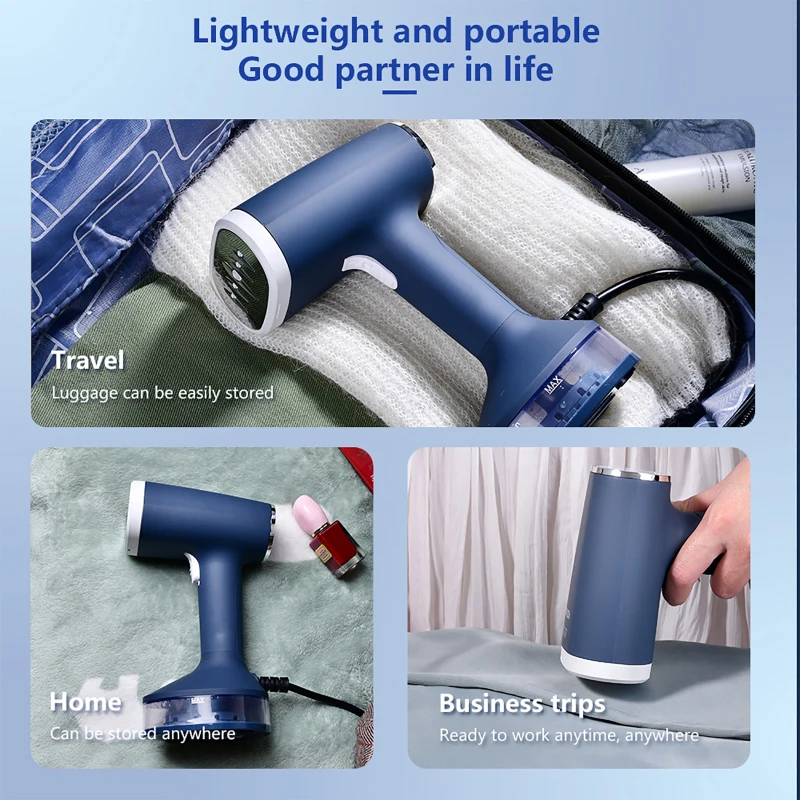 

Handheld Steamer 1500W Powerful Garment Steamer Portable 1200W Steam Iron Ironing Machine for Home Travel