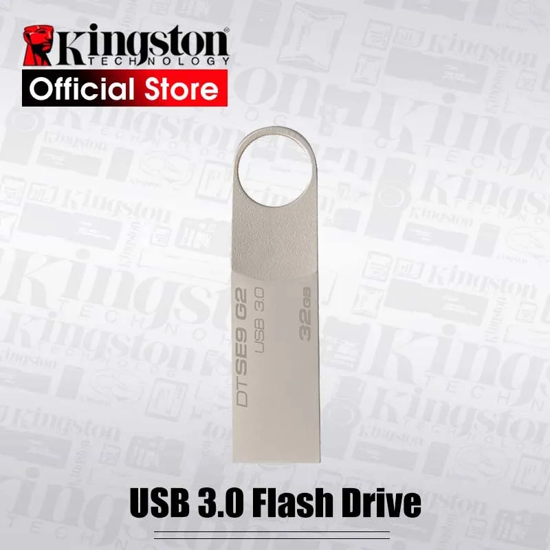 Kingston USB флэш накопитель 128 ГБ Флешка ручка 3 0 ментальная кольцевая память флеш DTSE9G2
