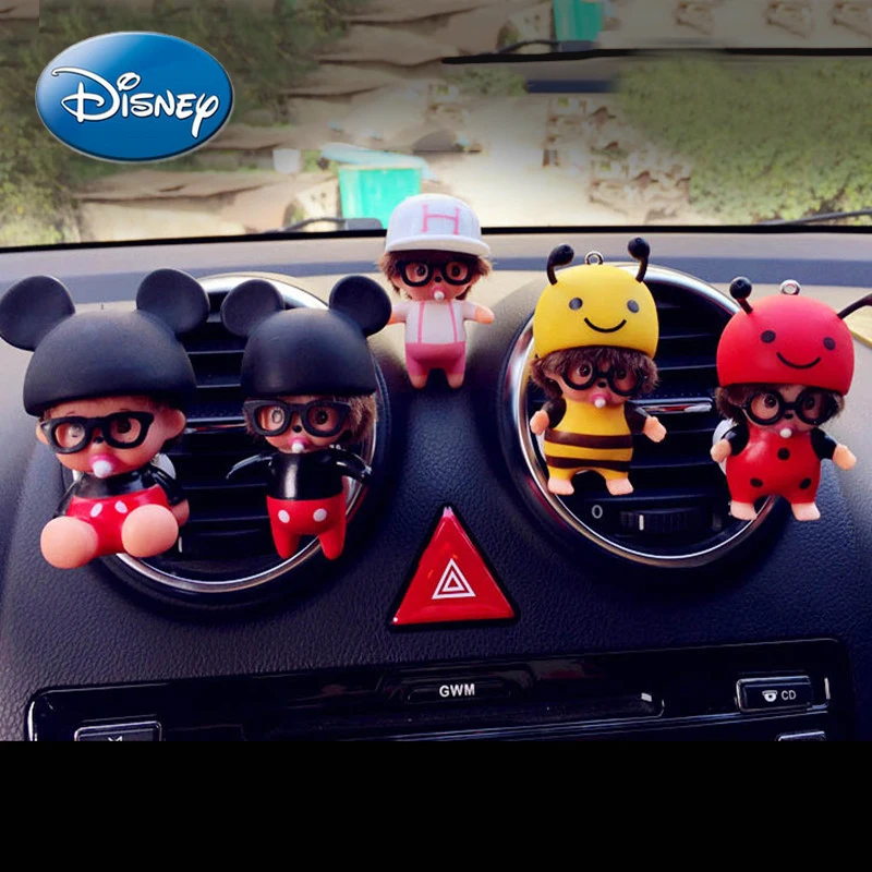 

Disney Mickey Mouse Summer Aromatherapy Ornaments Car Air Outlet Perfume Clip Perfume Seat Ornaments Cartoon Car Air Outlet