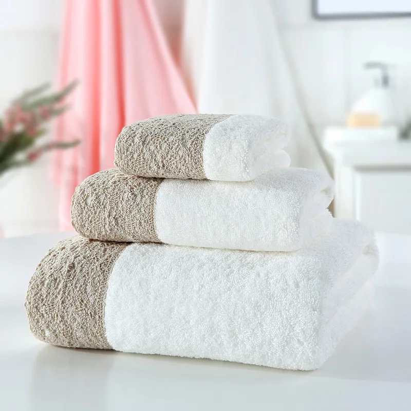 3 шт. * лот махровое полотенце для лица Косынка мягкое элегантное роскошное