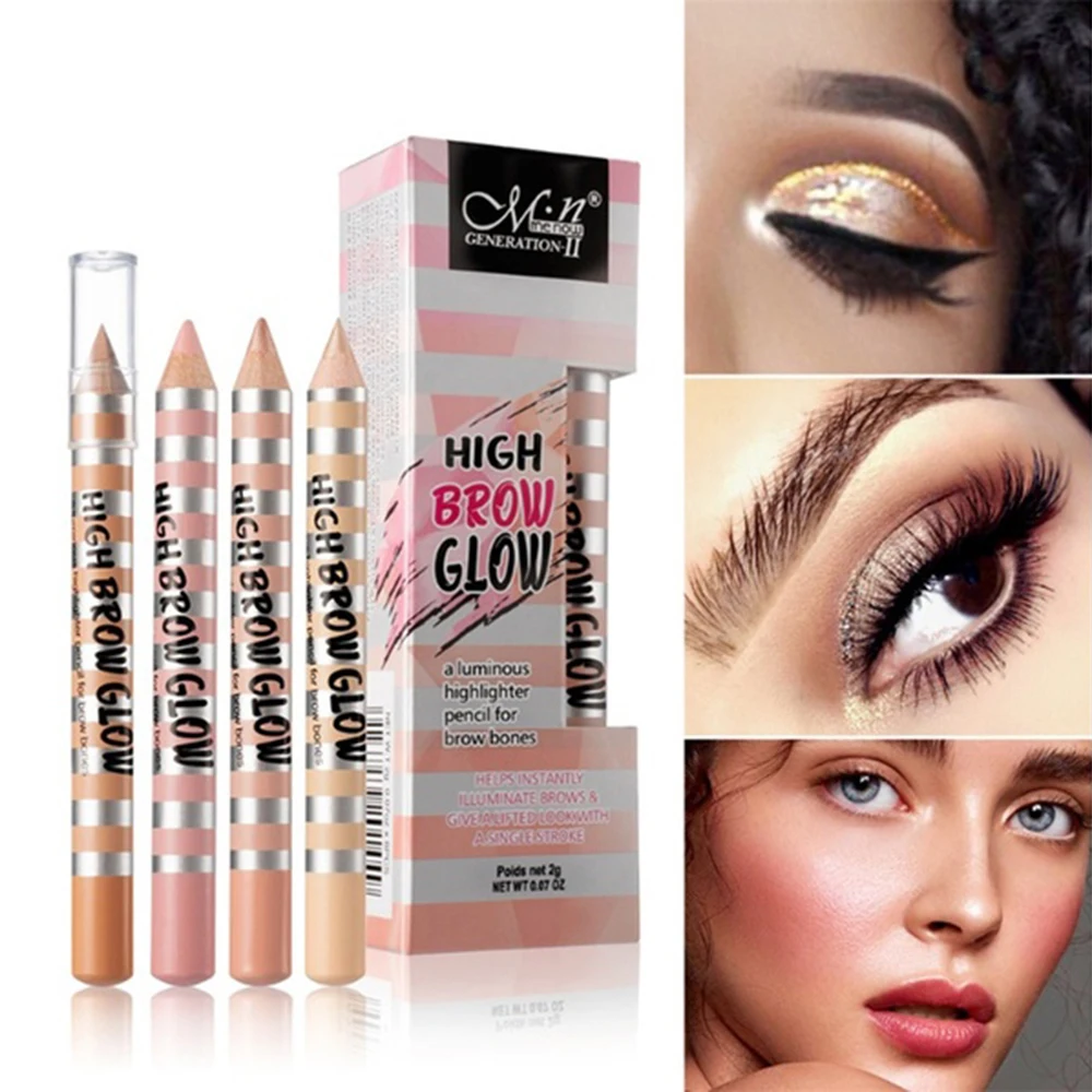 4 цвета женский модный Хайлайтер для бровей карандаш светящийся глаз Макияж