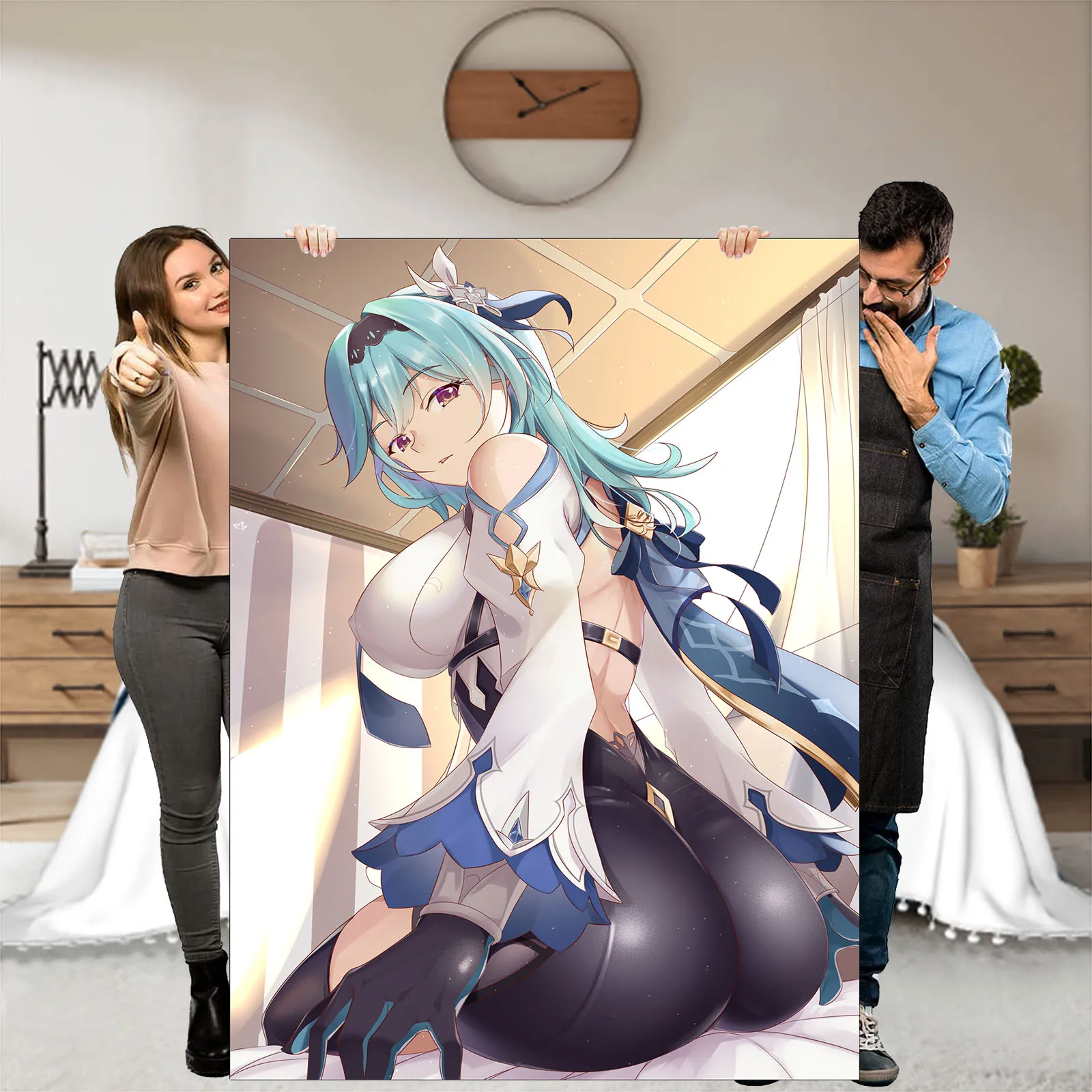 

Genshin Impact Throws Ganyu Doujin Throw Adult Artist Sofa Blankets Hentai Anime Sexy CG Digital Poster Flannel Fleece Blanket