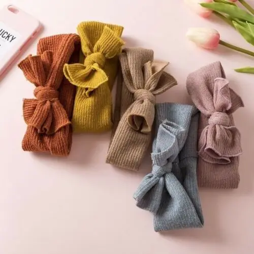 

Newborn Rabbit Headband Cotton Elastic Baby Bowknot Hair Band Girls Bow-knot