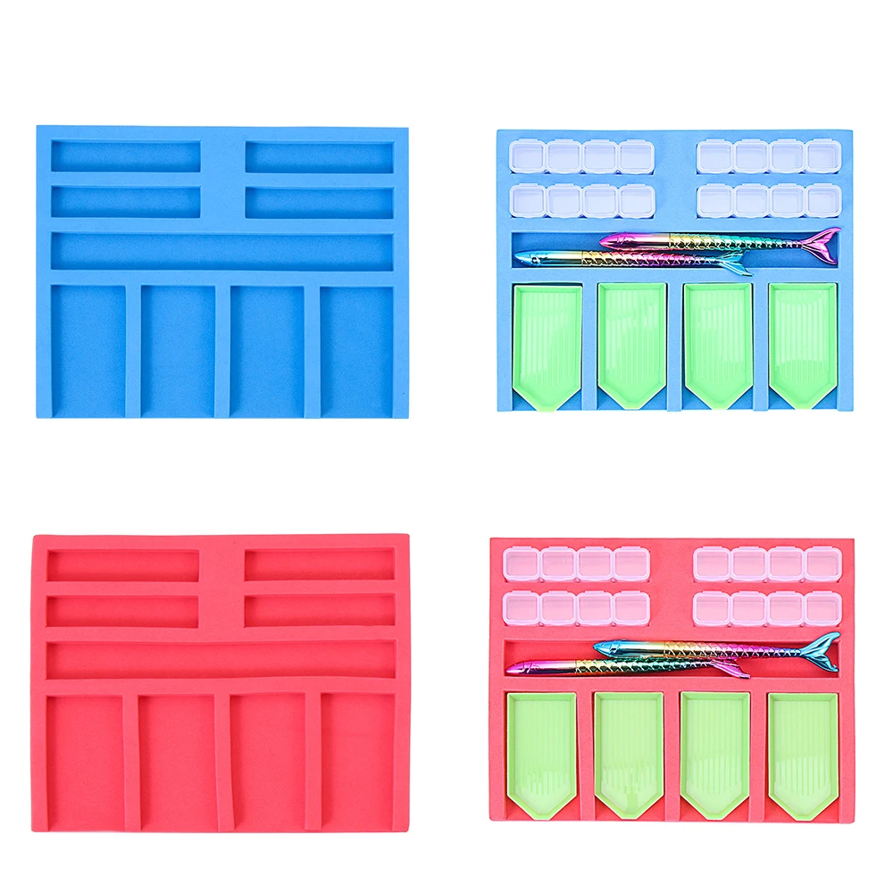 

Многолодочный держатель для бусин, лоток для бусин, точечная ручка, лоток для алмазной живописи, держатель для рукоделия, ящик для хранения ...