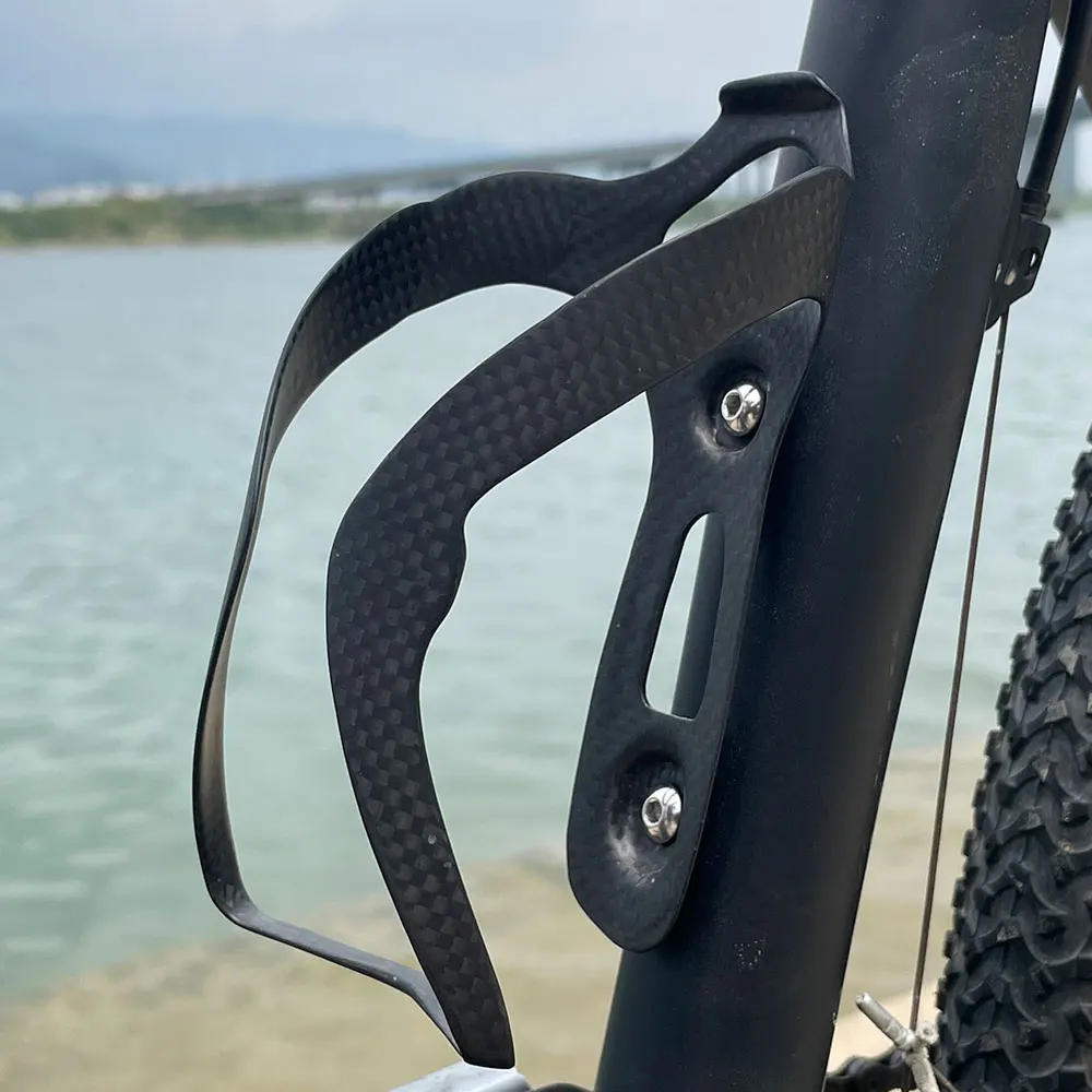 ELITA ONE MTB Bicycle Water Bottle Holder Carbon Fiber Road Bike Bottle Can Cage Bracket Cycling Drink Water Cup Rack