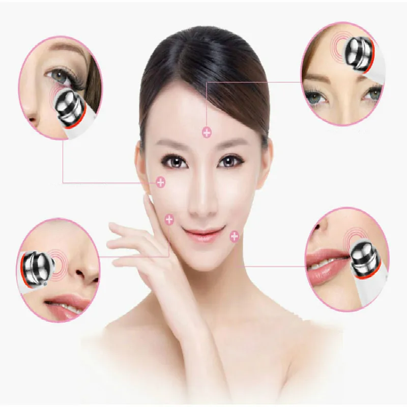 Электрический массажер для глаз вибрационная ручка красоты против морщин темный