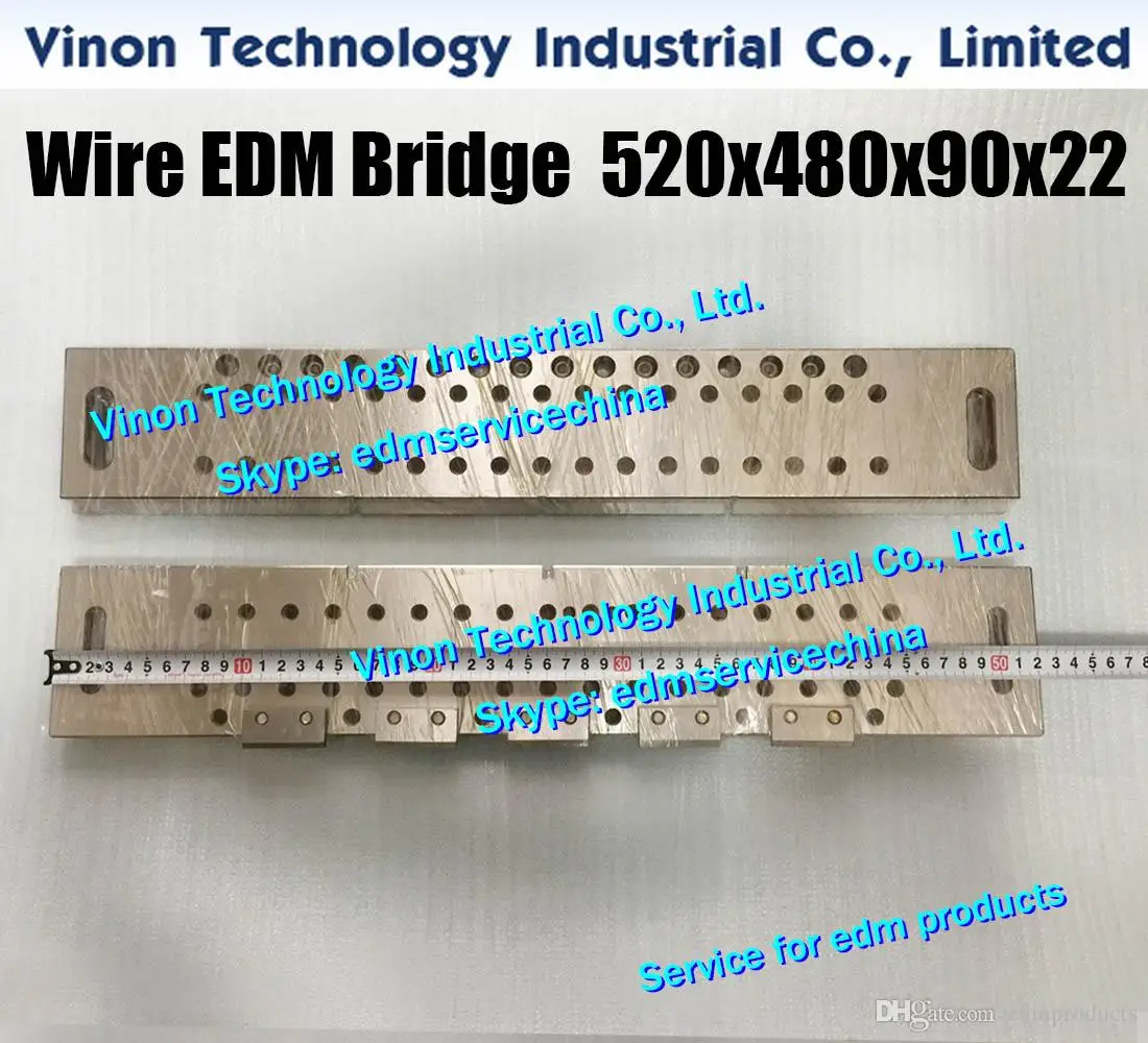 

520x480x90x22+5mm VS33 Wire EDM Bridge (SUS) for Wire Cut EDM machines, edm Precision Stainless Ruler for Electrical Discharge