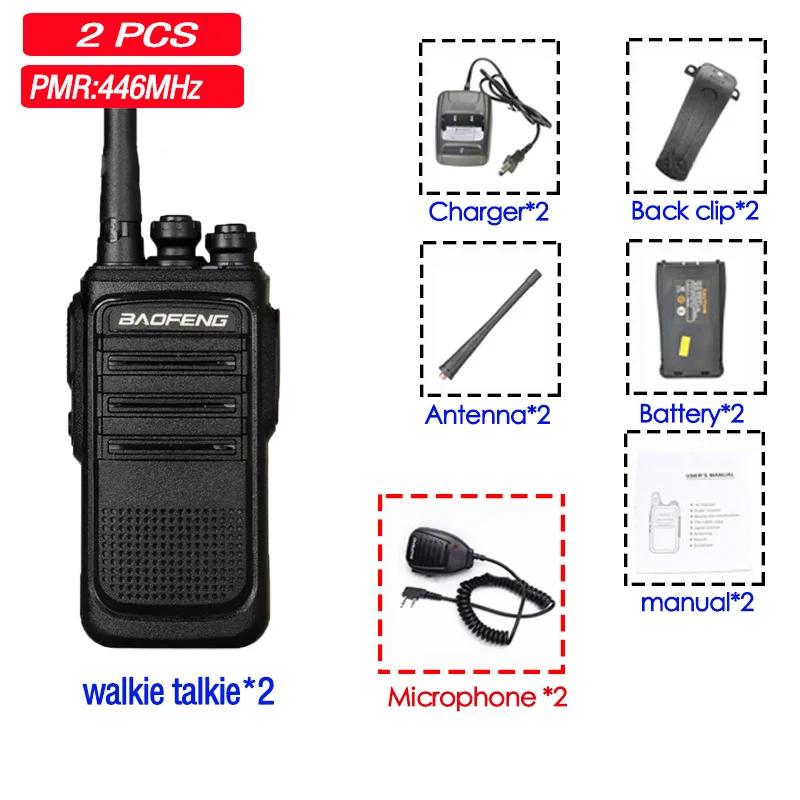 2pcsM 2 шт. baofeng BF-N8 рации Портативная радиостанция UHF портативный Радиоприемник HF трансивер Civil walkie-talkie - Цвет: 2pcsM