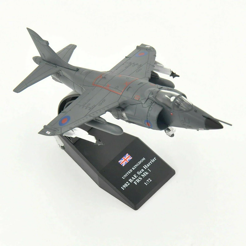 Сплав самолет 1/72 масштаб коллекционный боец модель 1982 BAE море Harrier FRS MK I Подарочная модель для поклонников для детей-поклонников подарок