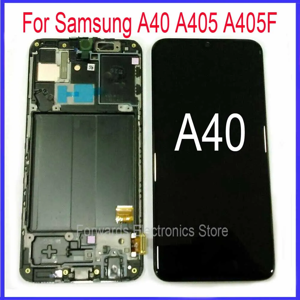 ЖК дисплей с сенсорным дигитайзером в сборе экран для samsung A40 A405 A405F A405FN/D