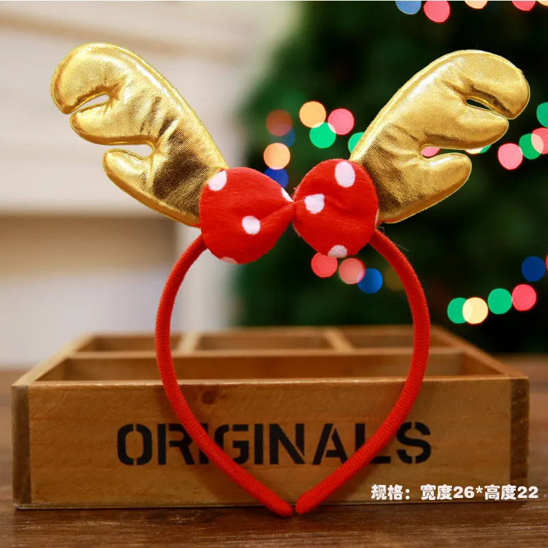 

Christmas Adult Kid Cartoon Hair Bands Cute Antlers Cosplay Animal Hairpin Unisex Handmade Clip Accessories