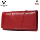 Женский клатч из натуральной кожи, с отделением для карт