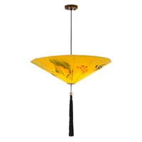 new china style chandelier fabric bamboo umbrella lamp retro restaurant hall corridor lamp free shipping