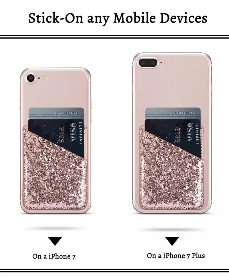 Задняя крышка Fundas Coque 3M клейкая блестящая наклейка ID Кредитная карта карман