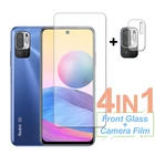 Защитное стекло для Xiaomi Redmi Note 10T, 10S, 9, 9S, 9T, 5G, 10 Pro, закаленное, 4 в 1