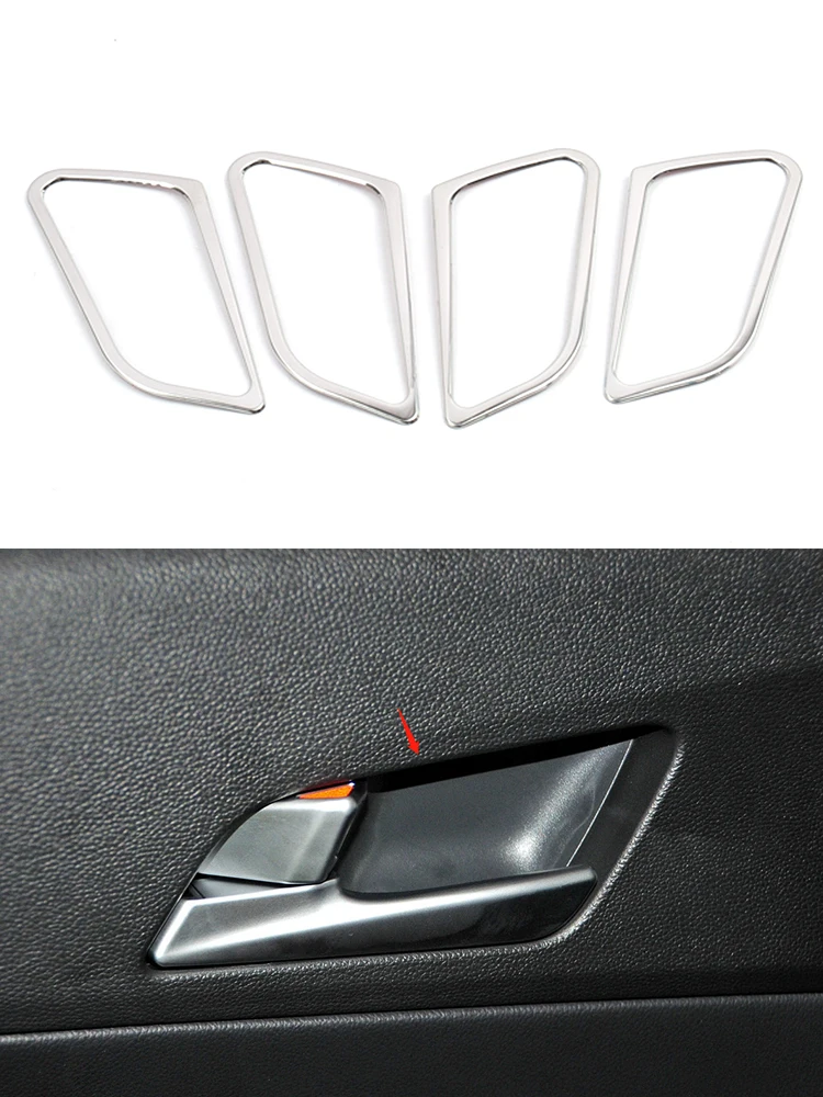 

Хромированная накладка на дверную ручку для Hyundai Creta IX25 2015 2016 2017 2018 2019, декоративная наклейка на раму, аксессуары для салона автомобиля