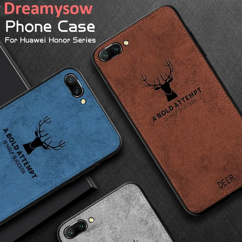 Чехол с мягкой текстурой в виде оленя для Huawei Honor 9 lite 9i 30 20 9x PRO 30S NOVA 5T 10 Y9S 8X Max 8 9A 8A 8C