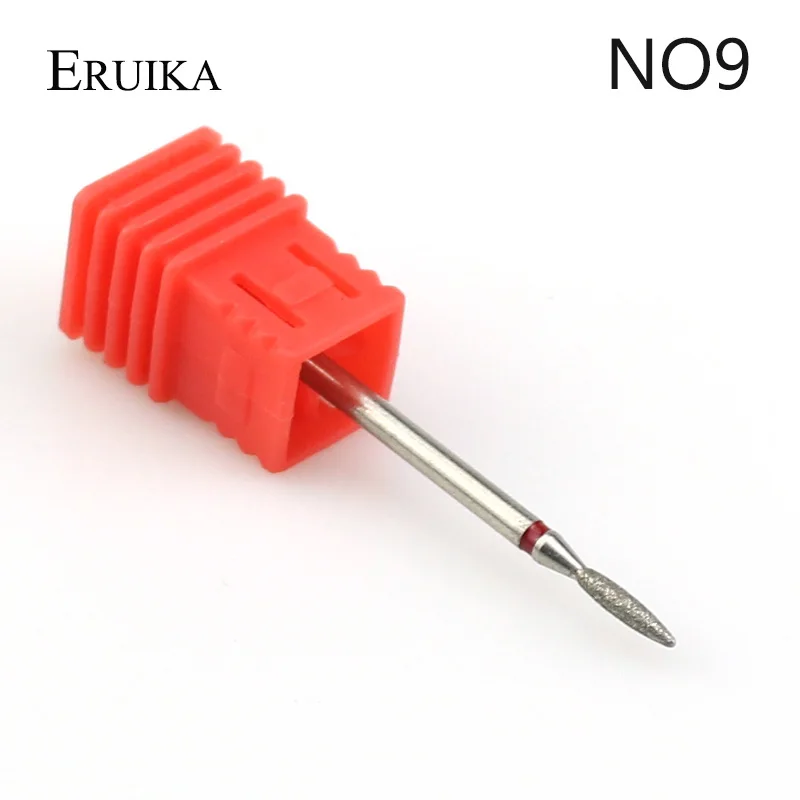 NO9 ERUIKA 29 типов алмазное вращающееся сверло для ногтей, Электрический Фрезерный резак для кутикулы, инструмент для маникюра, пилочки для ногтей - Цвет: NO9