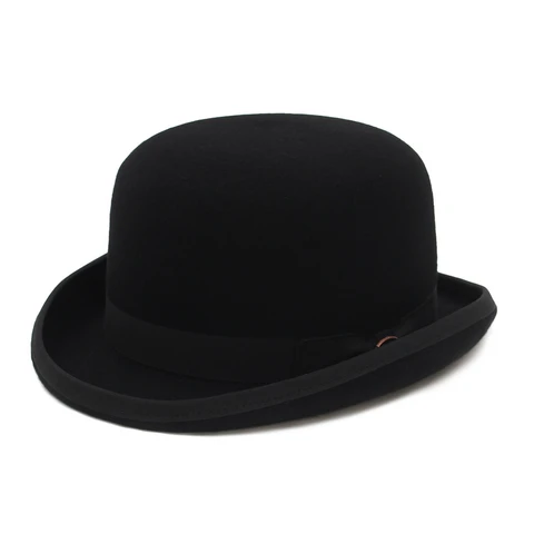 GEMVIE 100% шерстяная фетровая шляпа для мужчин и женщин с атласной подкладкой, модная женская официальная фетровая шляпа, костюм волшебника