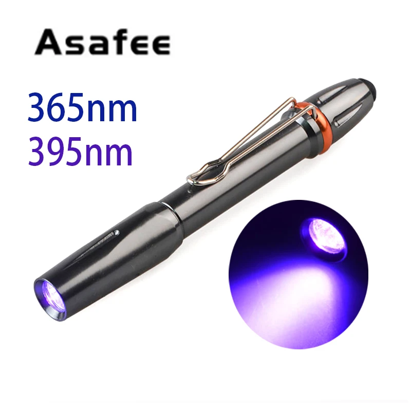 Dropshipping 365nM 395nM UV LED Ultra Violet 5W UV Lamp Glue Curing Pen Light Ultraviolet Black Light Pen Flashlight Identify