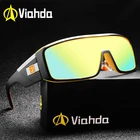 Viahda Новые солнцезащитные очки мужские спортивные очки женские мужские уличные брендовые солнцезащитные очки ветрозащитная Защитная оправа