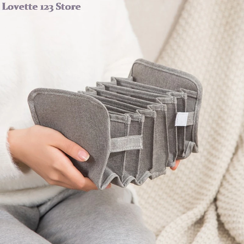 

New Underwear Storage Box Socks Bra Underpants Foldable Divider Drawer Closet Organizer Household Clothes Storage Sorting Tools