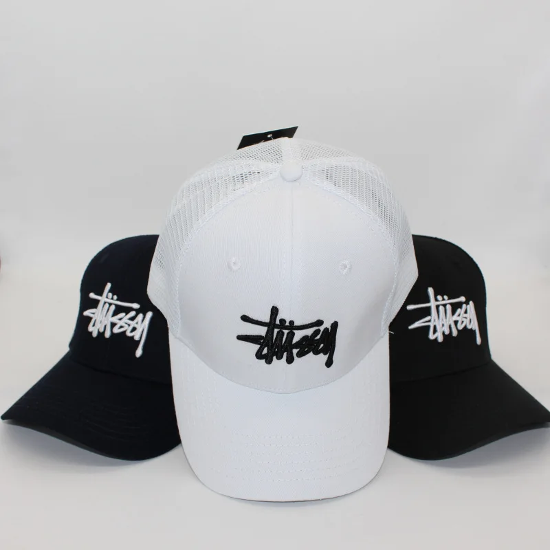 

Шапка с вышивкой 3D, сетчатая шапка для мужчин и женщин, модная шапка с утиным язычком, регулируемый край, солнцезащитный козырек, шляпа, стил...