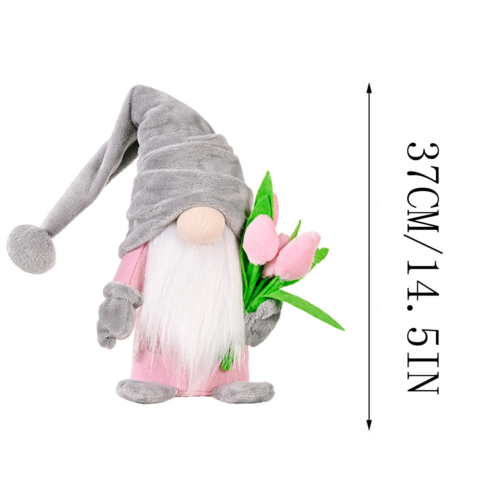 

Fresh Flowers Faceless Doll Figurines Gnome Decorative Bedroom Living Room Desktop Ornaments Standing Post Home Decorations