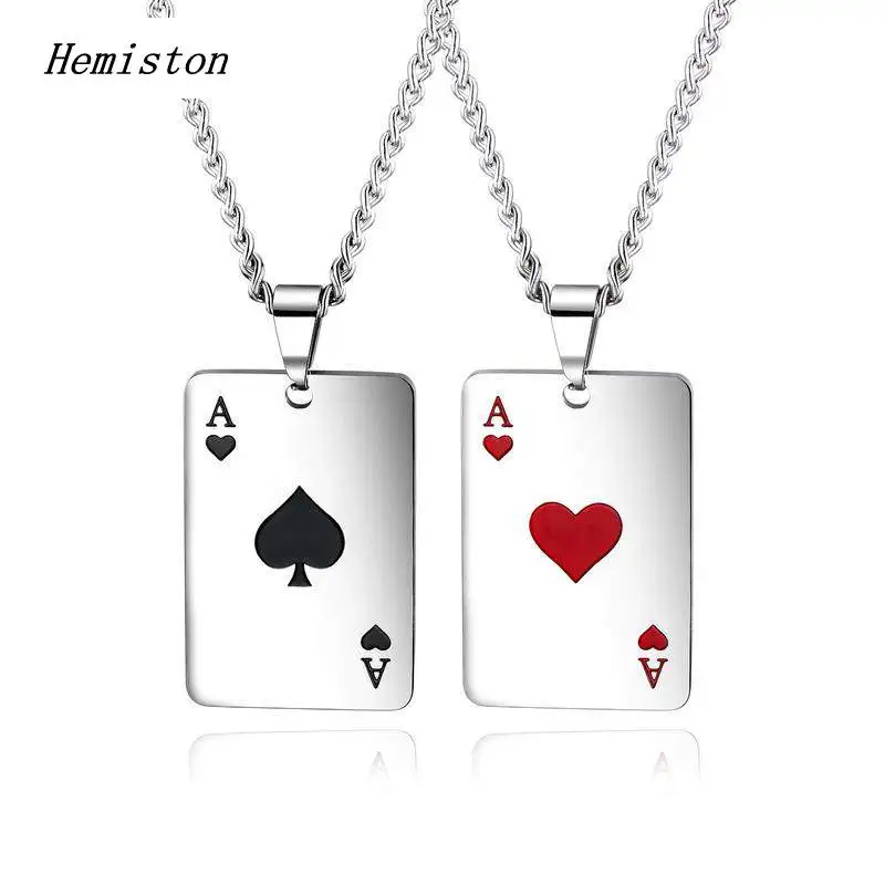 Ожерелье Hemiston из титановой стали для мужчин и женщин ожерелье в стиле хип хоп с