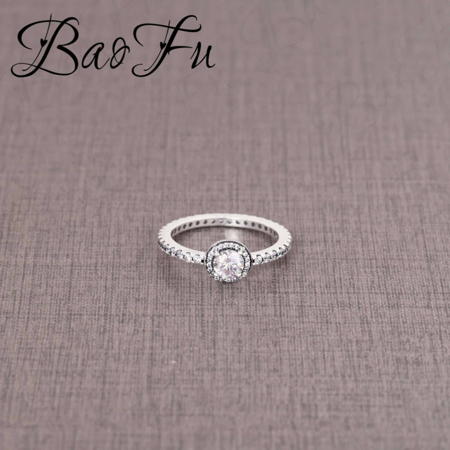 Новый 925 пробы Серебряное кольцо блестящие элегантные чарующий браслет