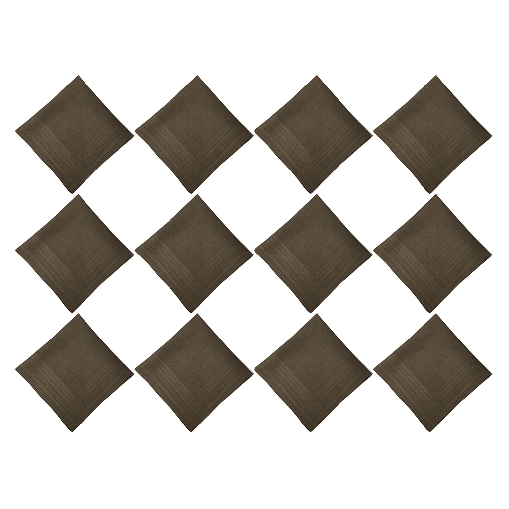 12 шт./упаковка мужские хлопковые квадраты | Аксессуары для одежды