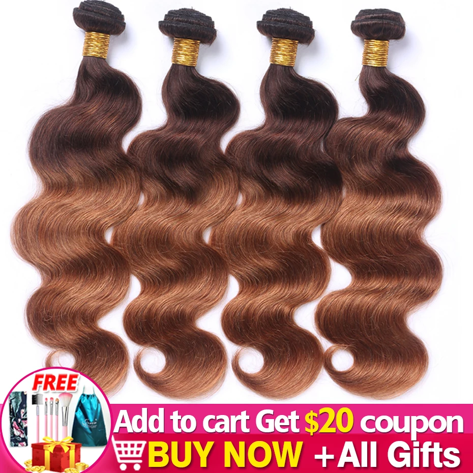 

4/30 Ombre Color Hair Weave Honey Blonde Body Wave 3-6-9 Bundles Bulk Sale Human Hair Extension Jarin Remy Hair Bundle Deal