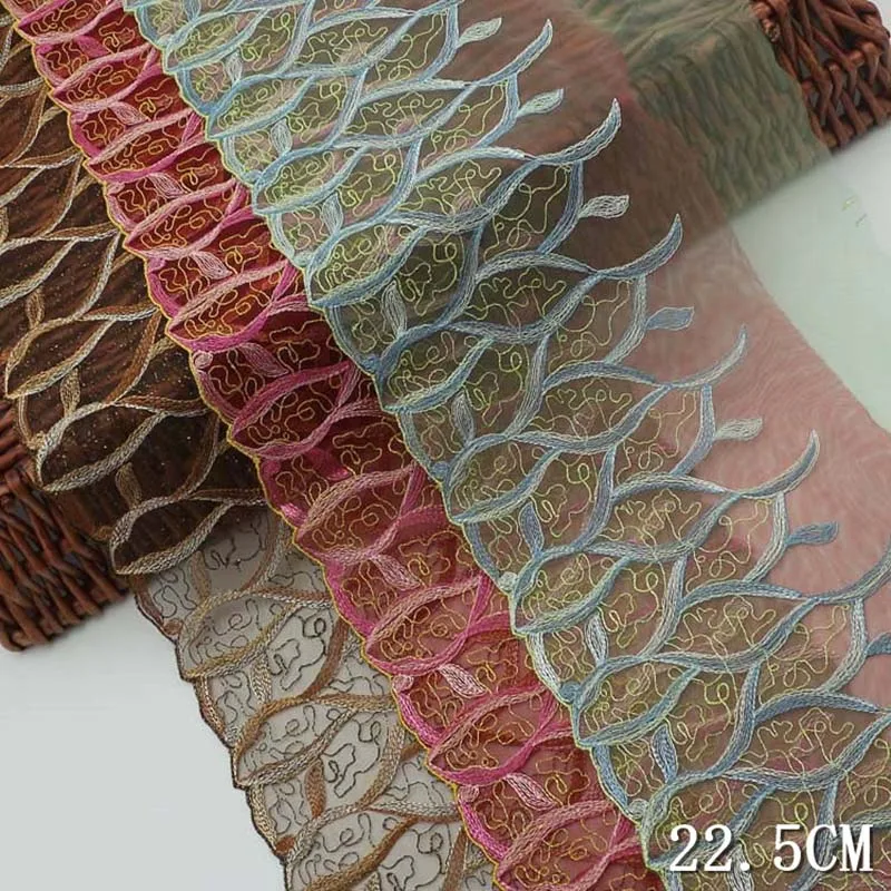 

29Yards Red Coffee Green Fabric Lace Trims Embroidery Lace Trim Mesh Lace Trimmings Embroidered Lace Underwear Sewing Craft
