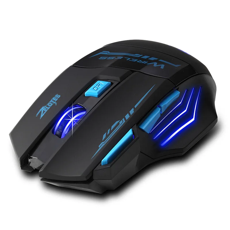 

Adjustable 2400DPI Optical Wireless Gaming Game Mouse For Laptop PC Optical Wireless Computer Mouse Gaming Mouse LED Optical