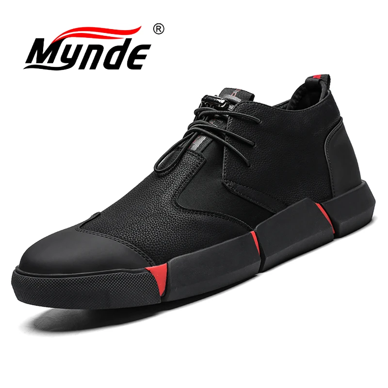 Новая брендовая осенне зимняя мужская кожаная Рабочая обувь высокого качества